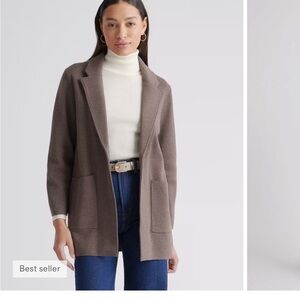 Quince Chocolate Knit Cardigan